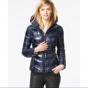 Laundry Shelli Segal Navy Puffer Jacket Size L